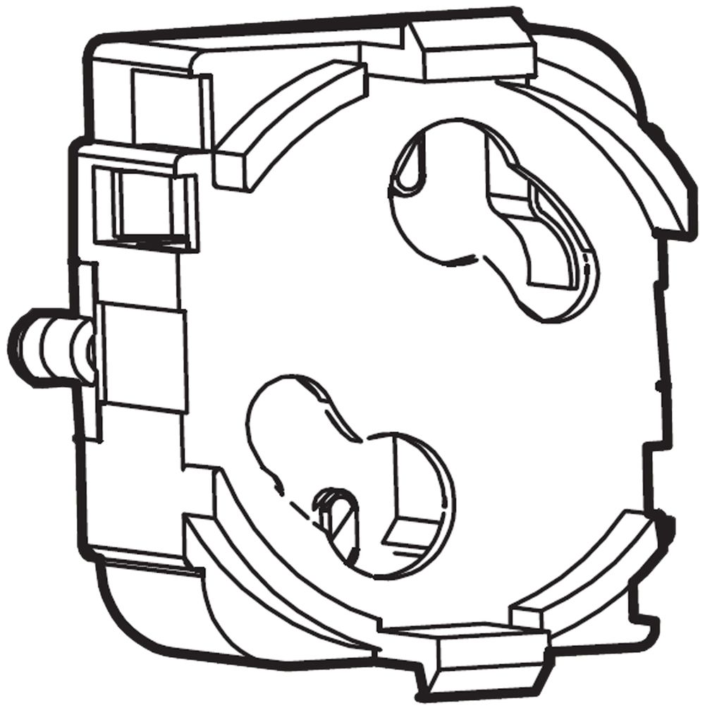 Startersockel rechteckig steckbar