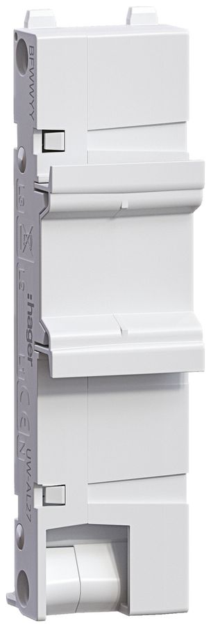 Leeradapter-DIN Hager uniway, Sammelschienenabdeckung, Breite 27mm, 12 Stück