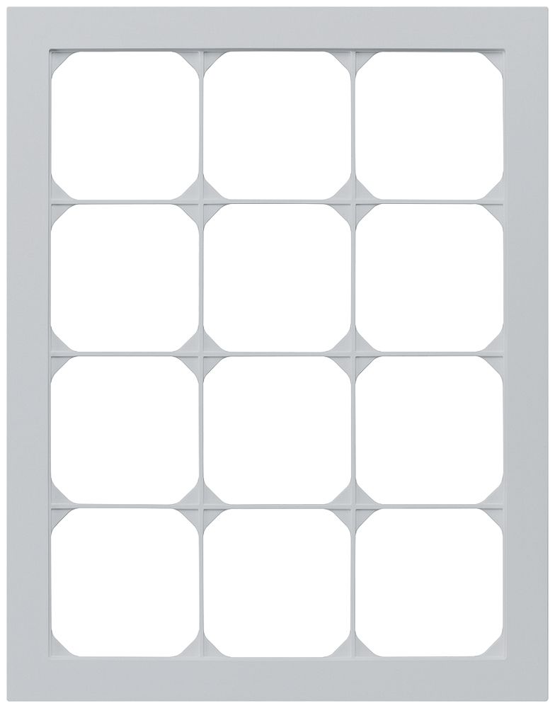 UP-Abdeckrahmen kallysto.pro 4×3 hellgrau 274×214mm