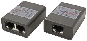 Séparateur Ethernet ROLINE 1×RJ45 8(8) → 2×RJ45 8(4) 10/100Mbit/s blindé