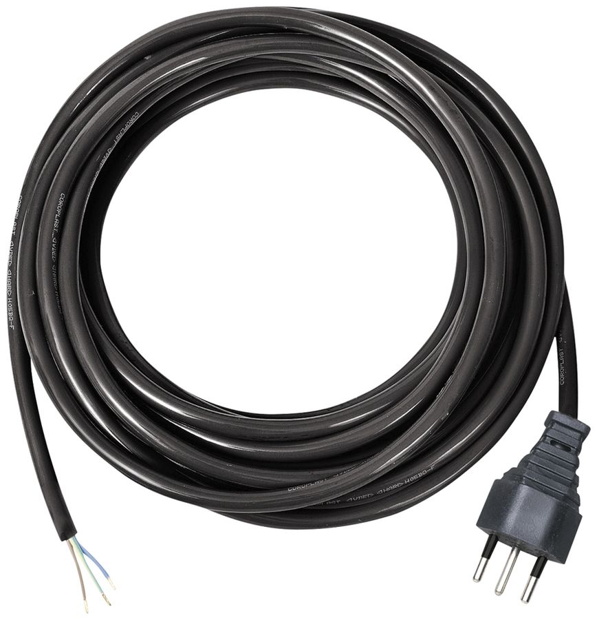 Anschlusskabel Brennenstuhl Gummi 10A 230V 3×1.5mm² T12/frei 5m sz