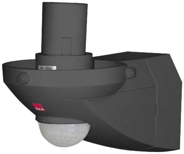 Zoccolo per applique ALC 360 con rilevatore di movimento nero