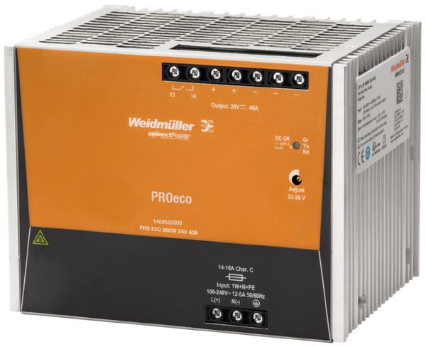 Schaltnetzgerät Weidmüller Connect Power PRO ECO 960W 24V 40A