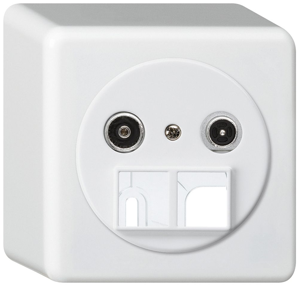 Presa multimedia AP basico TV-R 23dB 2GHz bianco