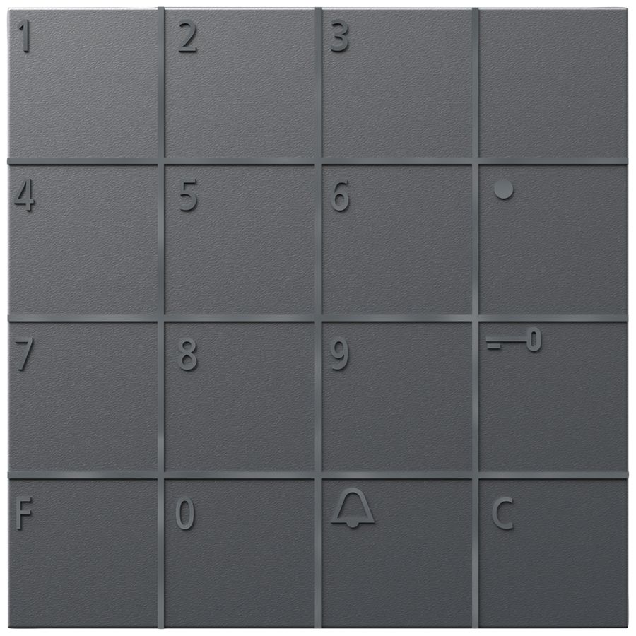 Module clavier Siedle indépendant du système 12V AC gris