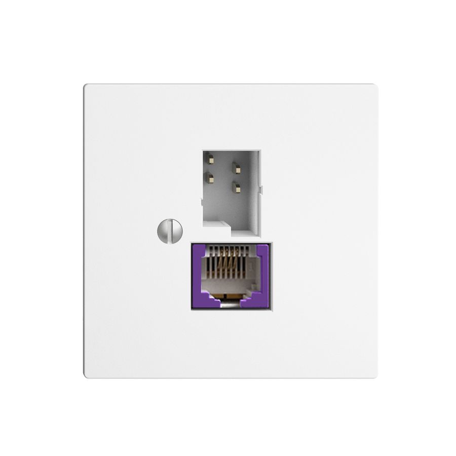 Dose T+T 6P/1×RJ45 DSL-Breitband EDIZIOdue weiss