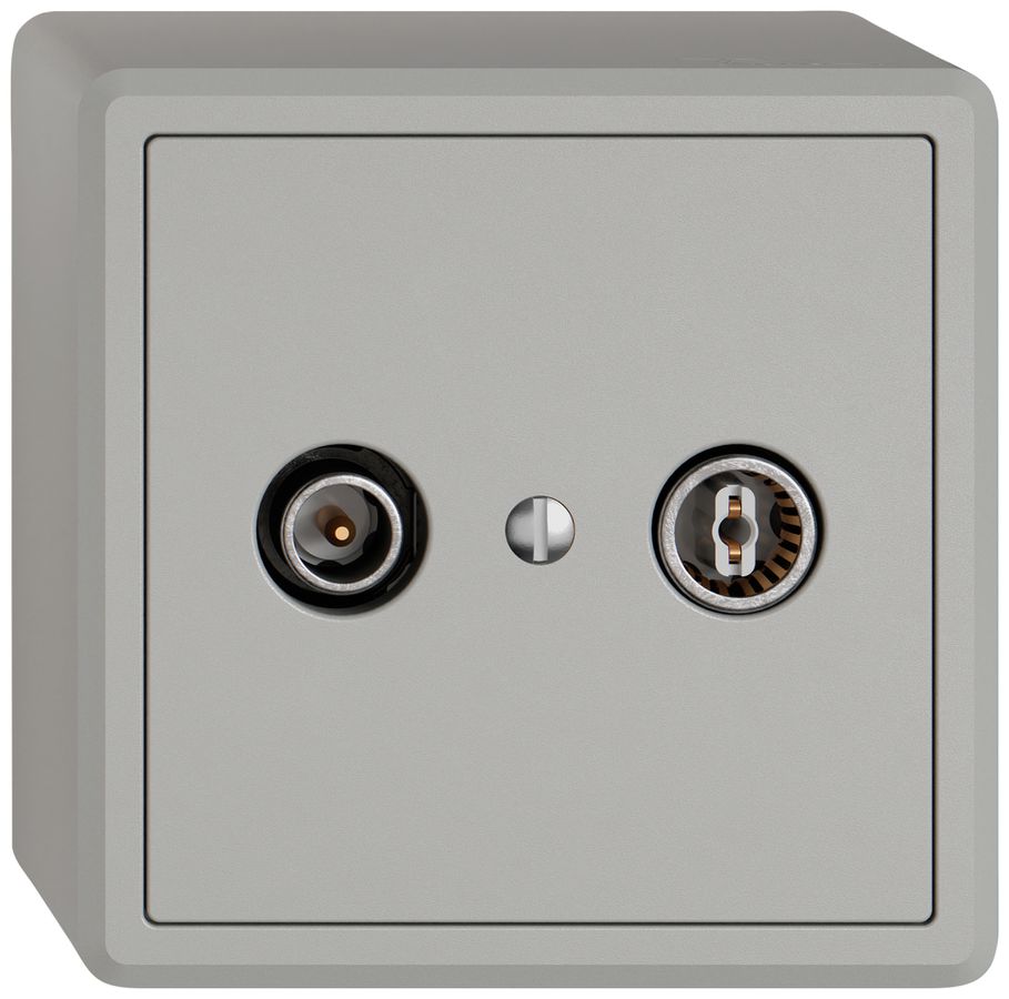 Prise antenne AP TV-R EDIZIO.liv SNAPFIX® prise de passage 15dB grc