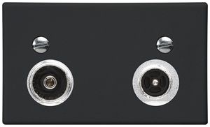 Presa d'antenna FLF Hager R-TV 14dB 2GHz nero