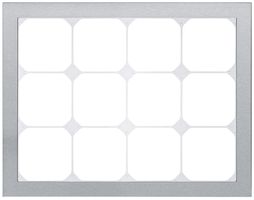Cadre de recouvrement KAL.art 3×4 214×274mm acier fin brossé