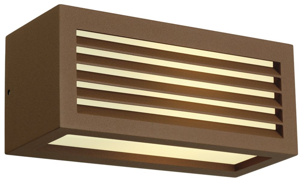 Applique SLV BOX-L, E27 18W IP44 rouille