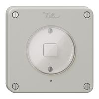 Druckschalter 1K/1T NEVO Wiser N.CO lichtgrau