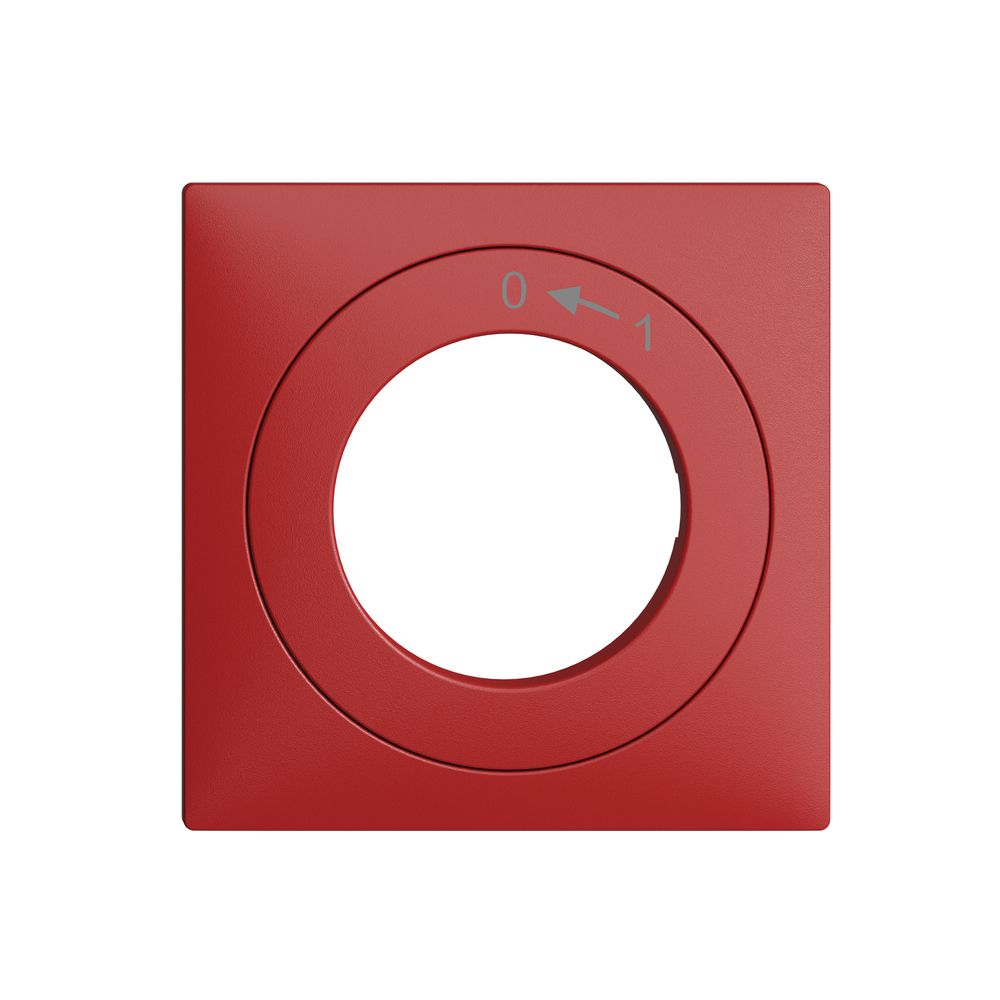 Frontset EDIZIOdue 0<-1 berry 60×60mm für Schwenktaster