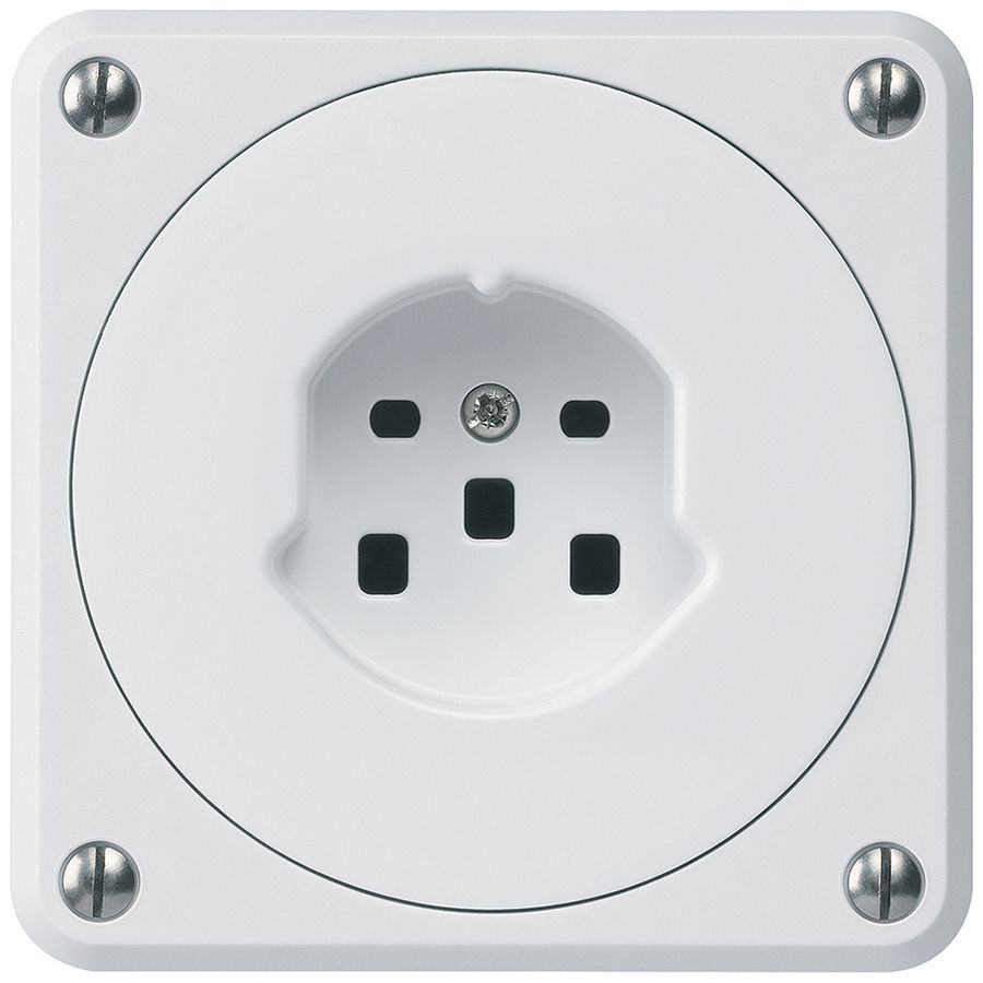 Prise ENC robusto type 25 blanc sans clapet pour combinaison