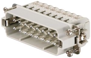 Insert mâle Weidmüller HDC HA 250V 16A 16L à visser grd.5