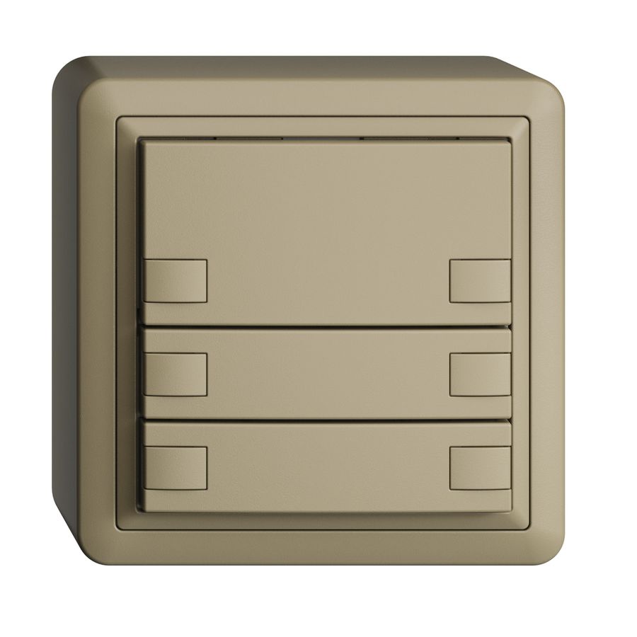 AP-KNX-Taster RGB EDUE, 250mW, o.LED, 3×Taste, 2×Tastenb., sa