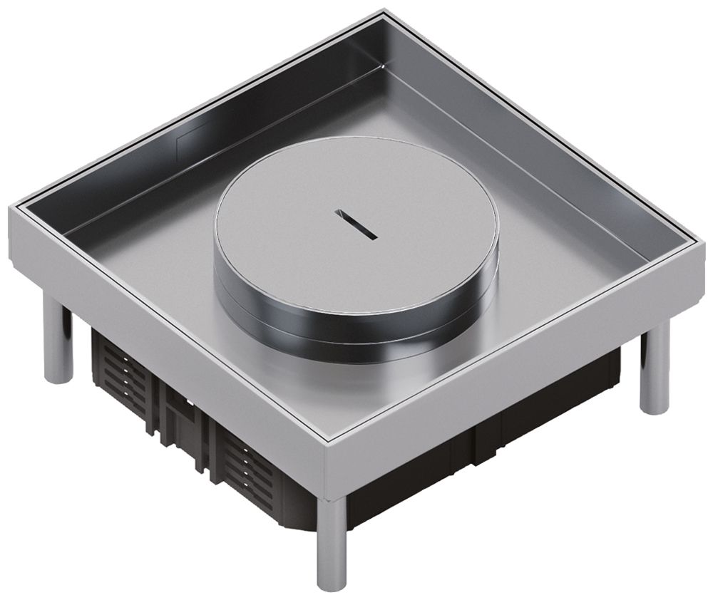 Edelstahlkassette Hager Q06 TM 6 32×200×200mm rostfreier Stahl