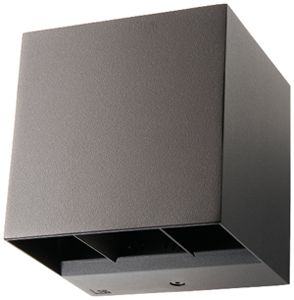 LED-Wandleuchte SG Artes 8W 340lm 830 IP65 DIM dir./indir.120×120mm anthrazit