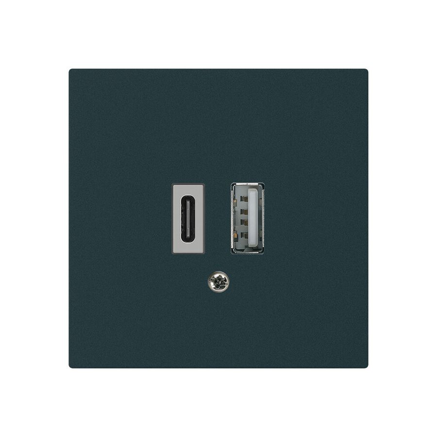 Prise de charge USB kallysto 18W PD 1×type A 1×type C noir