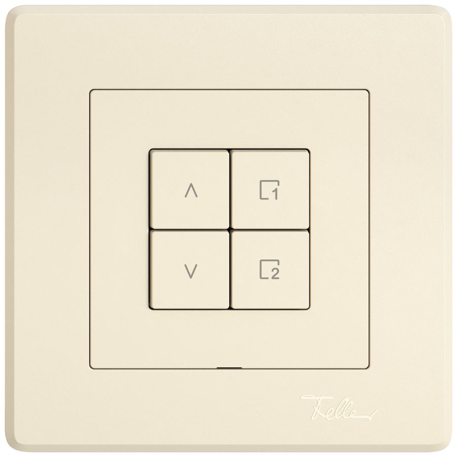 Station secondaire stores ENC EDIZIO.liv Wiser SNAPFIX® 1 scène 4 touches cr