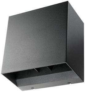 Applique LED SG Artes Midi 32W 1010lm 830 IP65 VAR dir./indir.205×205mm an