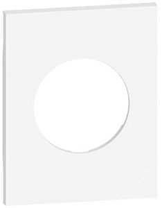 Cache Living Now 3 modules pour prise Schuko blanc