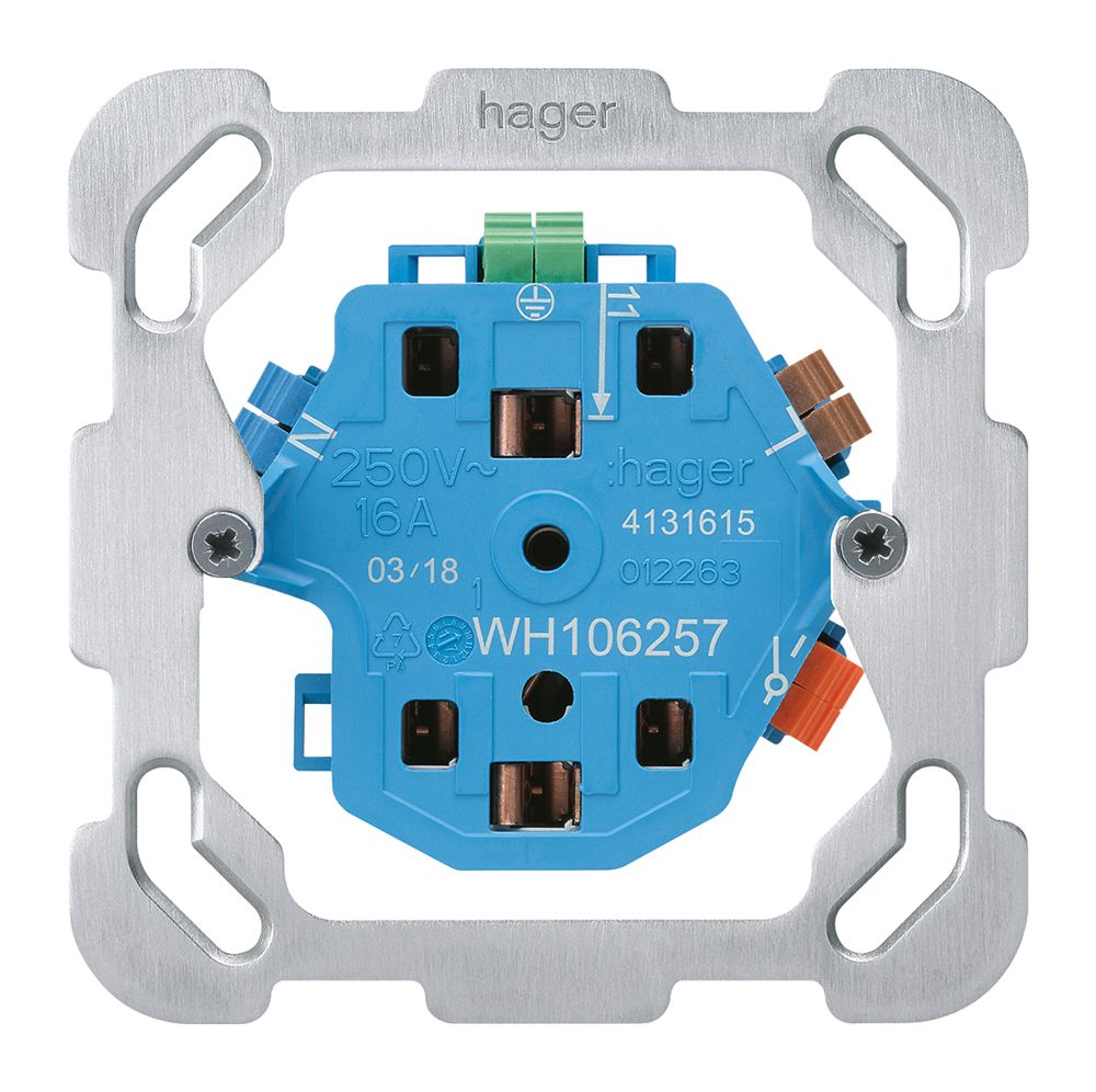 Einsatz zu Steckdose Hager 2×T13/23 1×S F