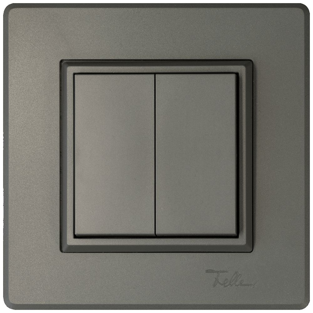 AP-Funktaster ALADIN EnOcean EDIZIO.liv 2K/2T batterielos dunkelgrau