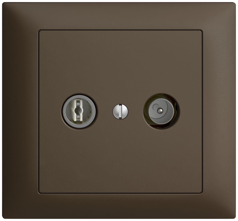 UP-TV-R-Dose EDIZIOdue 19dB coffee Breitbanddose 5…2000MHz, FKE