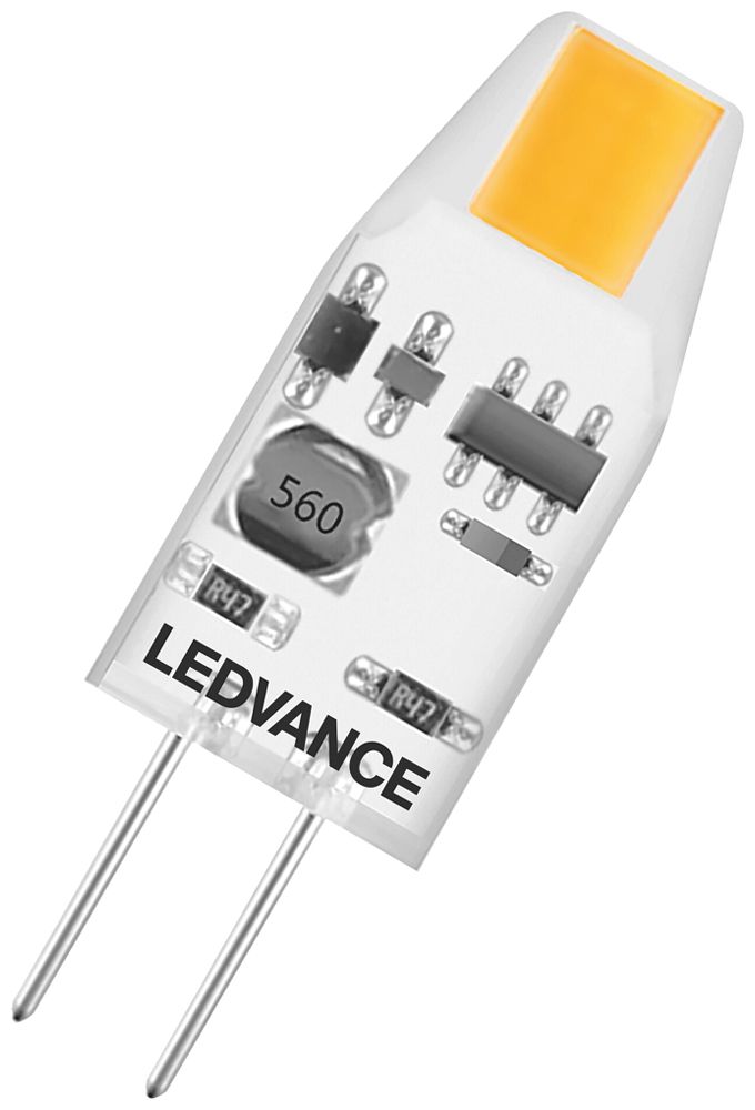Lampada LED LEDVANCE PIN G4 12V 1W 100lm 2700K Ø10×30mm chiaro