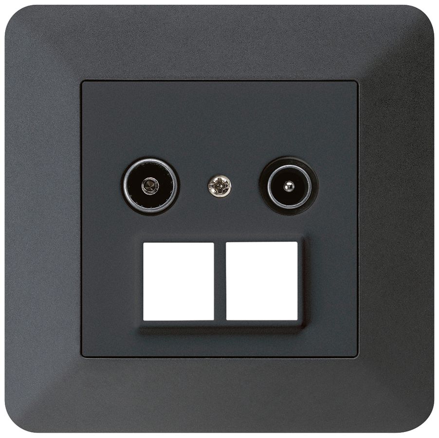 UP-Antennendose R/TV HMS kallysto.trend 23dB schwarz