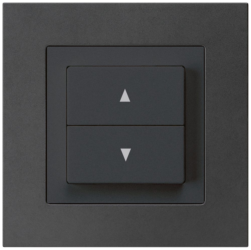 Interruttore per tapparelle INC kallysto.pro nero con 2 tasti di comando