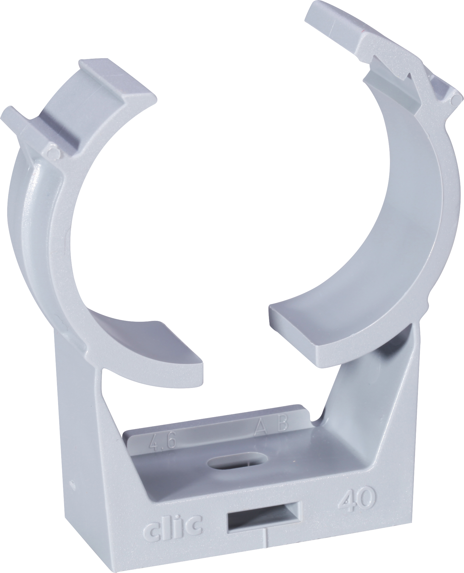 Rohrschelle Clic 40 39.5…43.5 dunkelgrau