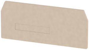 Abschluss-/Zwischenplatte Weidmüller ZAP/TW ZDU10 74×42.8mm beige