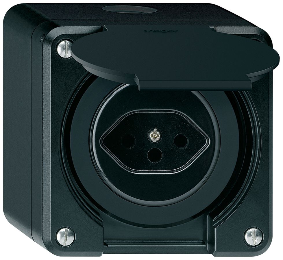 AP-Steckdose robusto Typ 13 schwarz