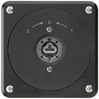 UP-Schlüsselschwenktaster robusto schwarz o.Deckel o.Zylinder Wechs.Kombination