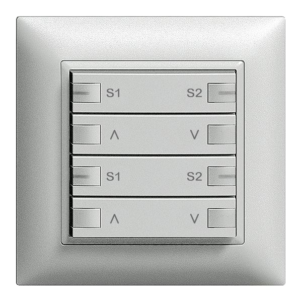 Poussoir ENC ZEP moteur scène 2c/4t stat.cent.-sec. EDIZIOdue silver