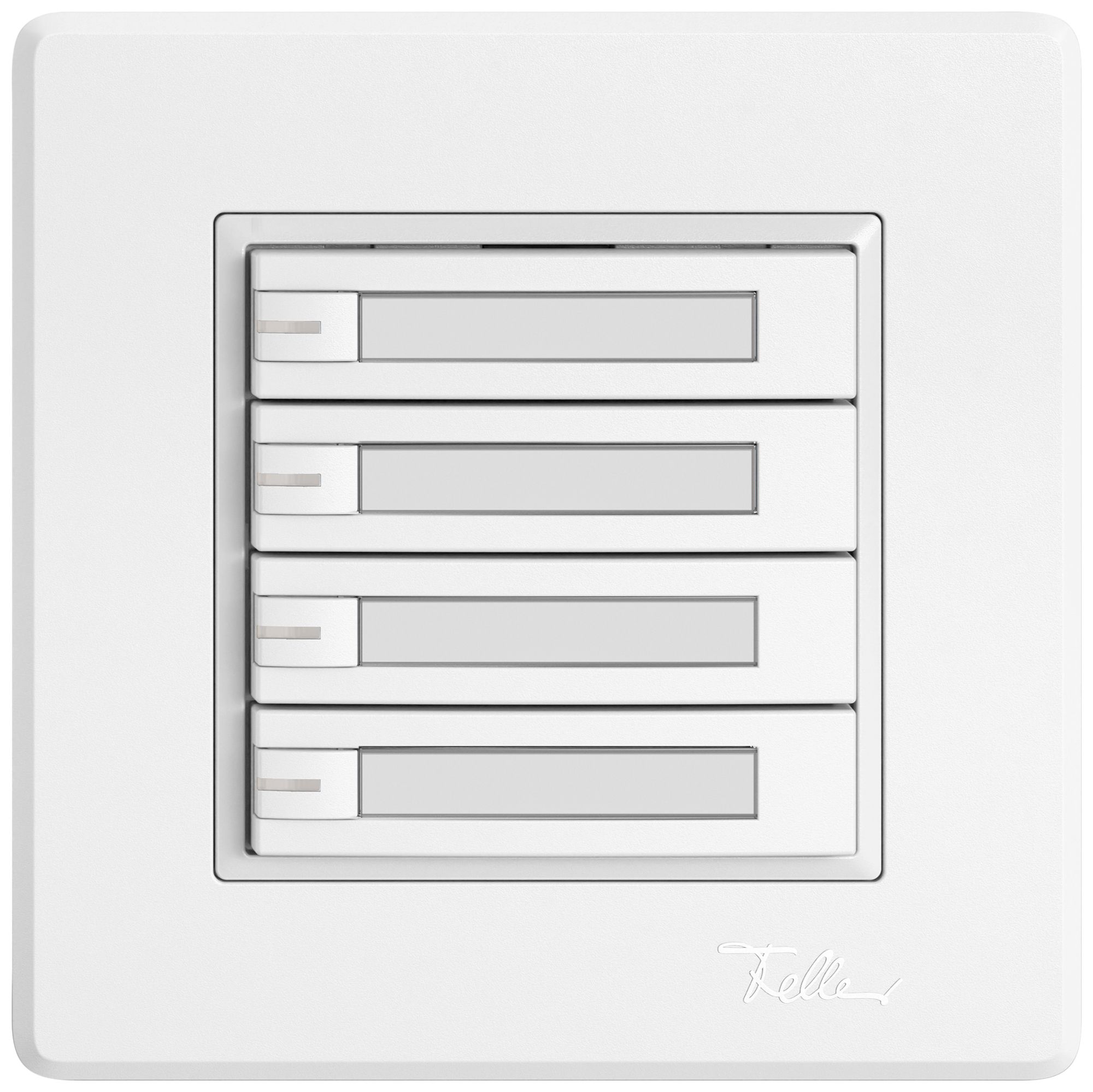 UP-Universaltaster EDIZIO.liv UNI SNAPFIX® 5…48V m.LED blau 4× 1-Tbed.Pap.ws