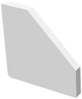 Cappa terminale SLV GRAZIA 10 EDGE 20×7×20mm ABS bianco