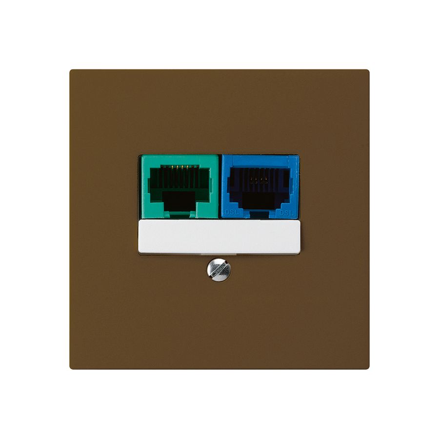 Boîte ENC DSL kallysto 2×RJ45 brun