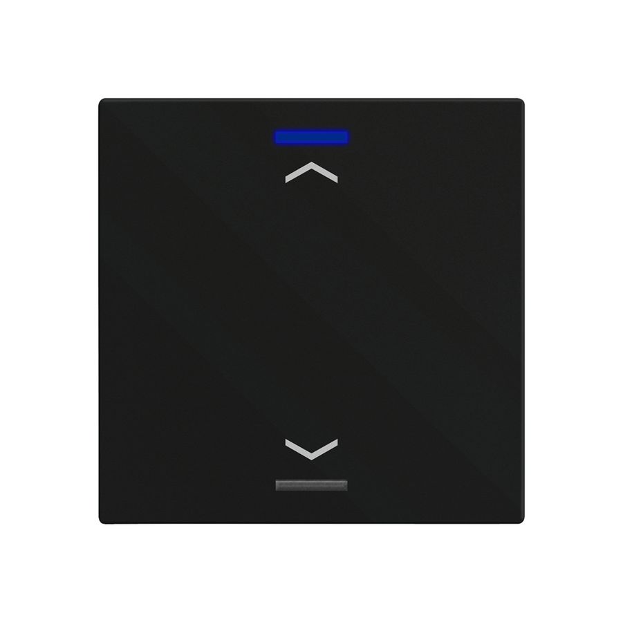 EB-Taster KNX RGBW MDT BE-TAL600116.A1 1T/2B schwarz matt "Jalousie"