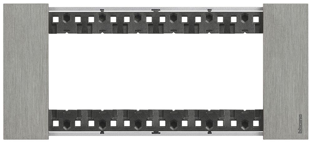 Abdeckrahmen Living Now 6 Module 192.5×86mm steel