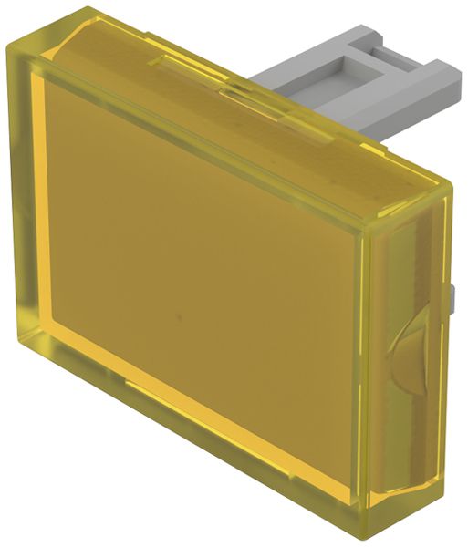 Capot à poussoir EAO31 15×21mm transparent, jaune