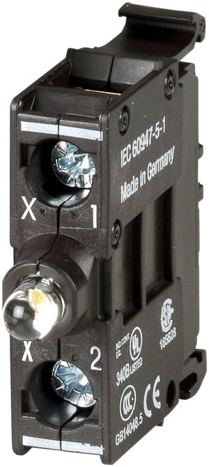 LED-Leuchtelement Eaton M22 12…30VUC Bodenbefestigung/Schraubanschluss blau