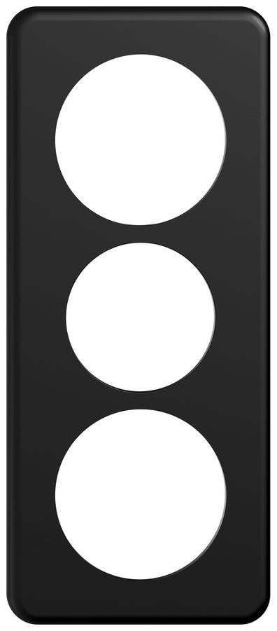 UP-Abdeckplatte STANDARDdue SNAPFIX® 3×1/1×3 1×Ø58 1×Ø50 1×Ø58 90×210mm sz