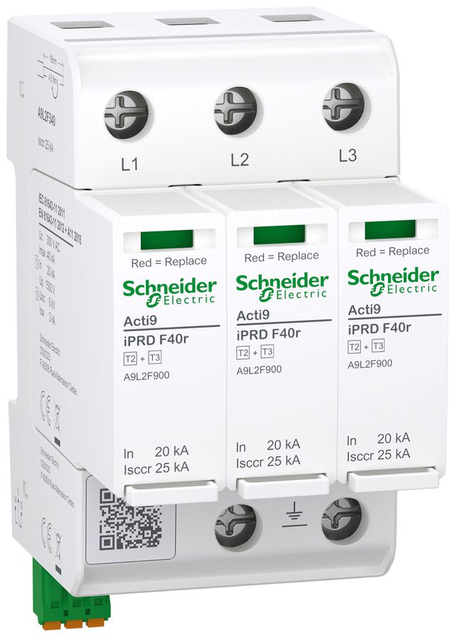 Parasurtension Acti9 iPRD F40r type 2+3 TN-C 3P 240V 3UM