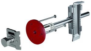 Anschliessgarnitur Flury FE 66 mit Keilverbinder, Inox A4