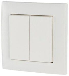 Pulsante RF AP Eaton xComfort 2 volte 85×85×12mm bianco