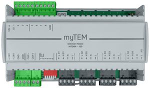REG-Dimmaktor myTEM MTDIM-100 24VDC 4-Kanal 250W/230V 8×DI CAN