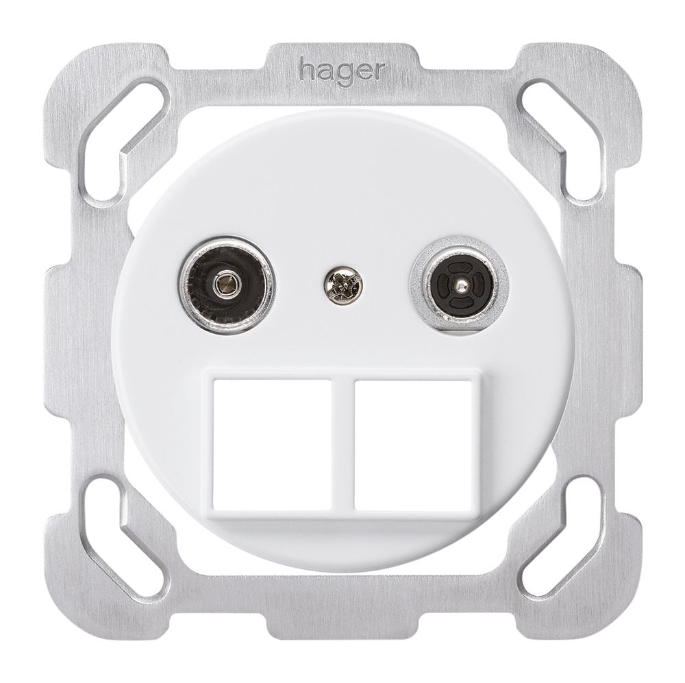 UP-Multimediadose basico TV-R Bauart B 10.5dB 2GHz weiss