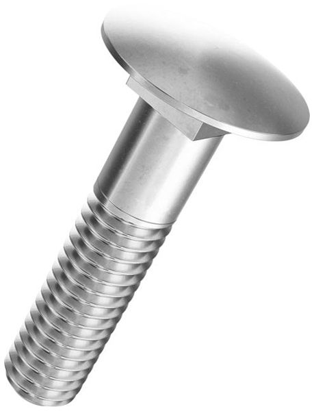 Vite testa bombata SFS Ferronorm collo quadrato M6×30mm DIN 603 100 pezzi